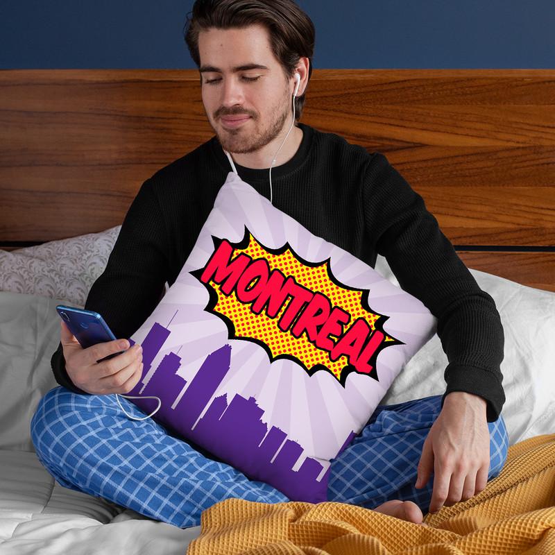 Montreal Throw Pillow By Octavian Mielu