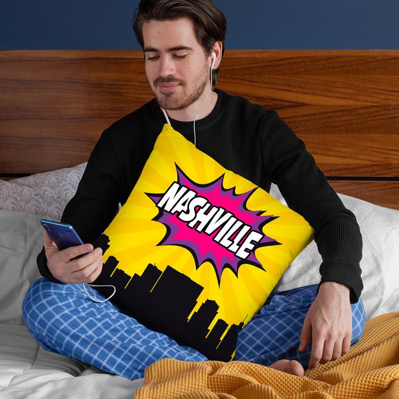 Nashville Throw Pillow By Octavian Mielu