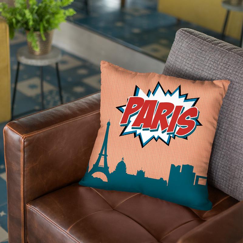 Paris Throw Pillow By Octavian Mielu
