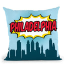 Philadelphia Throw Pillow By Octavian Mielu