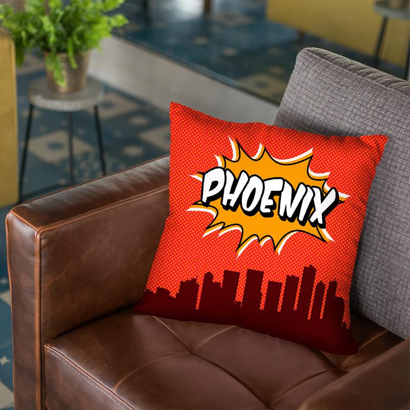 Phoenix Throw Pillow By Octavian Mielu