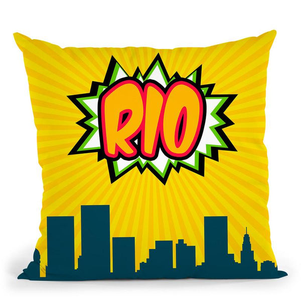 Rio Throw Pillow By Octavian Mielu
