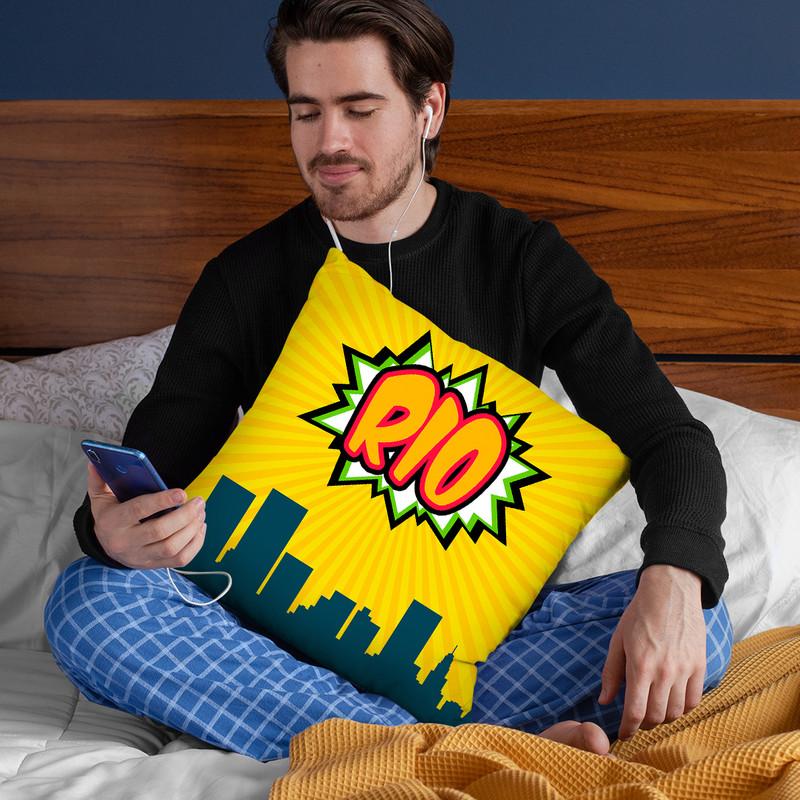 Rio Throw Pillow By Octavian Mielu