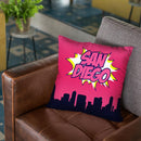 San Diego Throw Pillow By Octavian Mielu