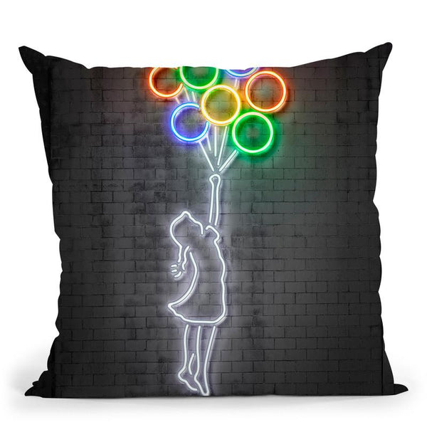 Balloons Throw Pillow By Octavian Mielu