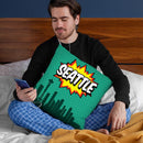 Seattle Throw Pillow By Octavian Mielu