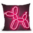 Baloon Dog Throw Pillow By Octavian Mielu