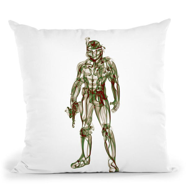 Boba Fett Throw Pillow By Octavian Mielu