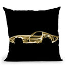 Corvette C3D Throw Pillow By Octavian Mielu