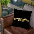 Corvette C3D Throw Pillow By Octavian Mielu