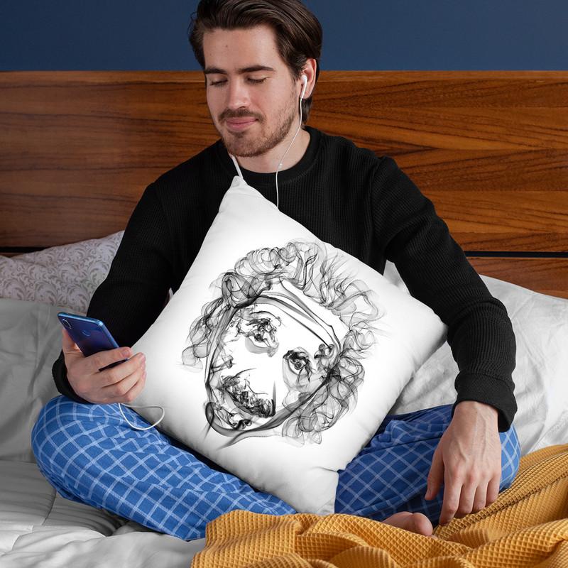 Einstein Throw Pillow By Octavian Mielu
