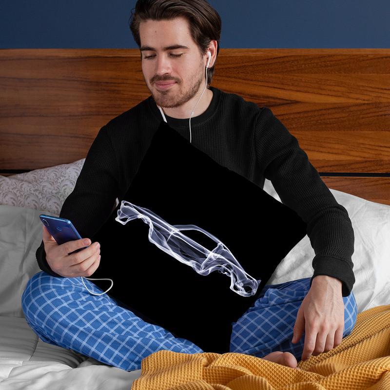Ford Mustang Gt500D Throw Pillow By Octavian Mielu
