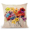 Colorful Flowers Throw Pillow By Osnat Tzadok