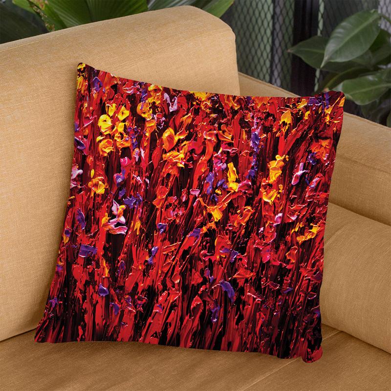 Field Of Happiness Throw Pillow By Osnat Tzadok