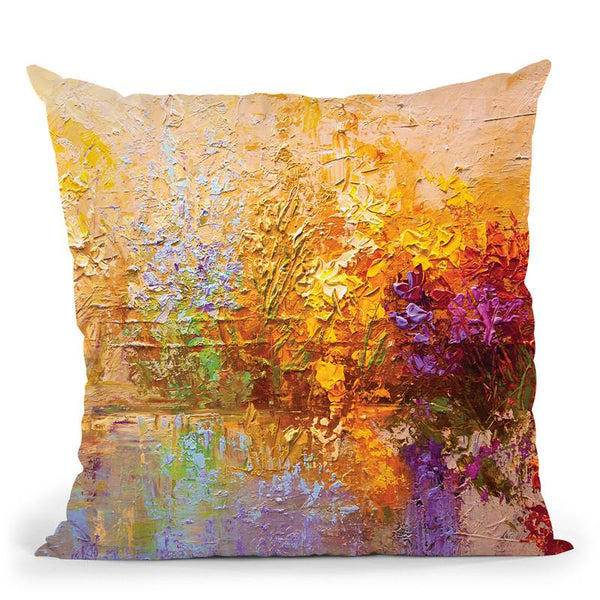 Monet'S Pond Throw Pillow By Osnat Tzadok