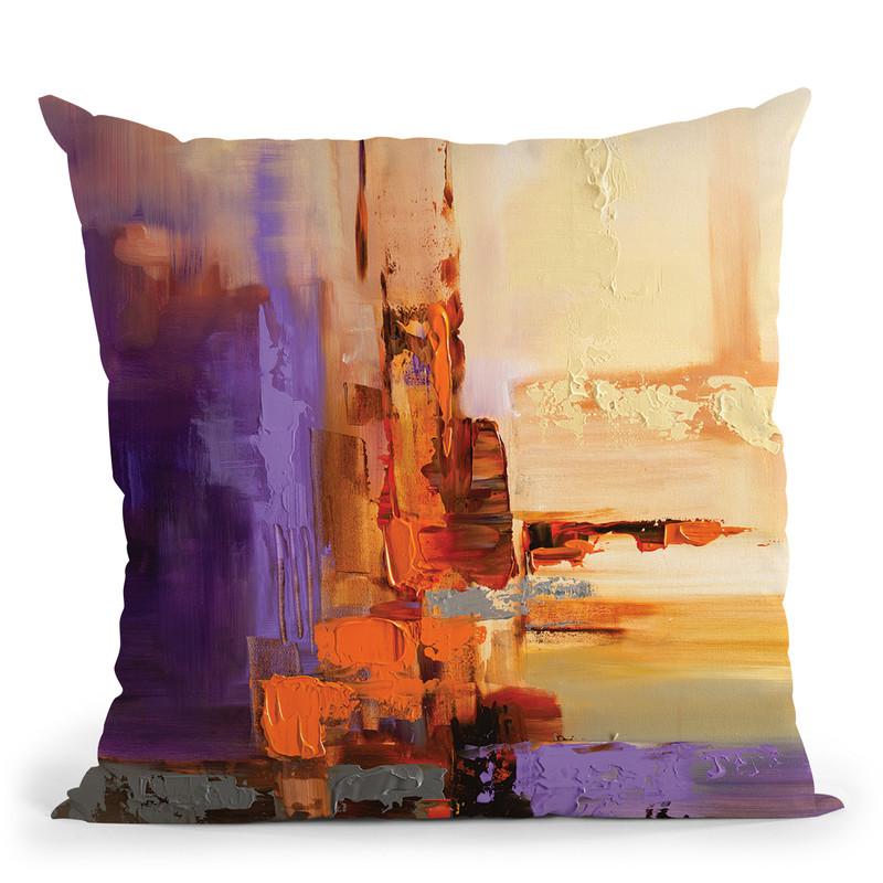 Orange Theory Throw Pillow By Osnat Tzadok