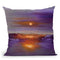 Purple Sunset Throw Pillow By Osnat Tzadok