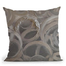 Silver Sun Throw Pillow By Osnat Tzadok