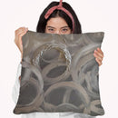 Silver Sun Throw Pillow By Osnat Tzadok