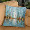 Blue City Throw Pillow By Osnat Tzadok