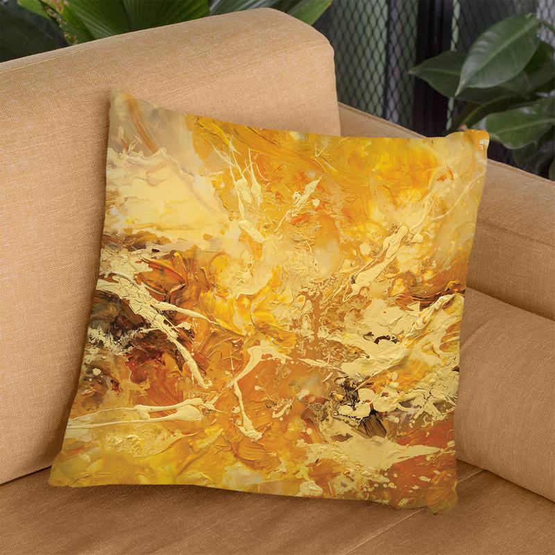 Solar Warmth Throw Pillow By Osnat Tzadok