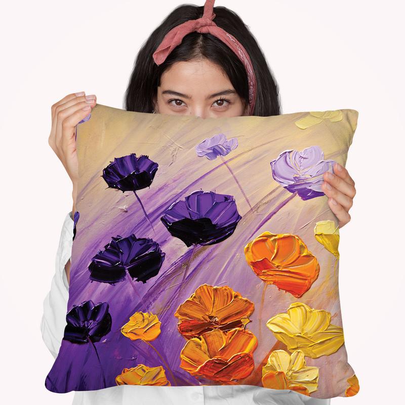 The Garden Throw Pillow By Osnat Tzadok