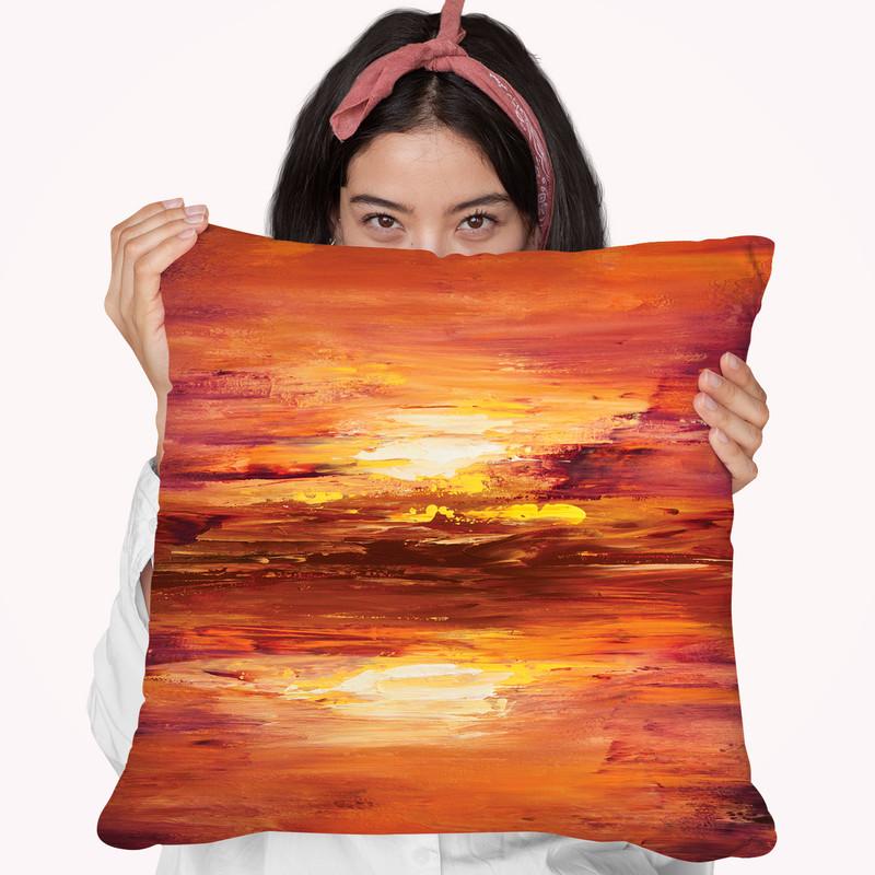 The Light Throw Pillow By Osnat Tzadok