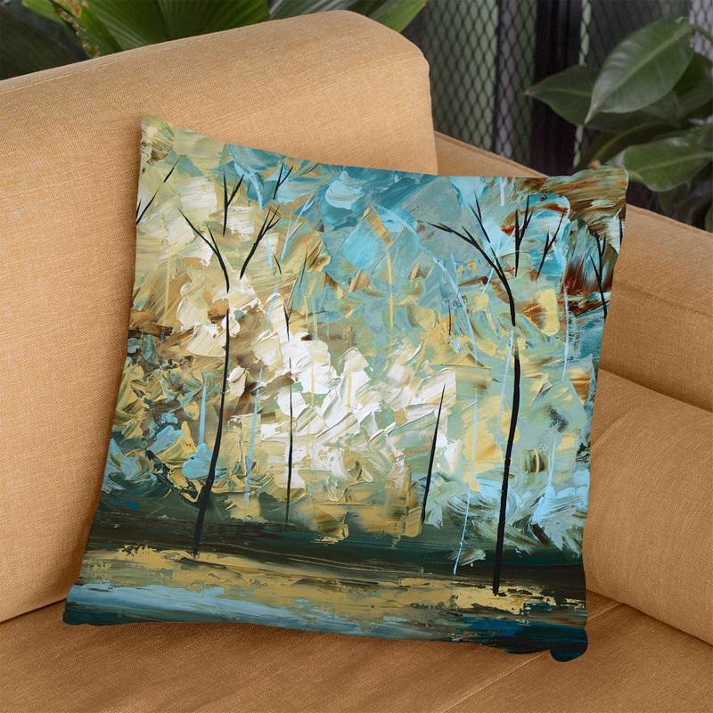 Walk With Me Throw Pillow By Osnat Tzadok