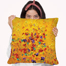 Yellow Throw Pillow By Osnat Tzadok