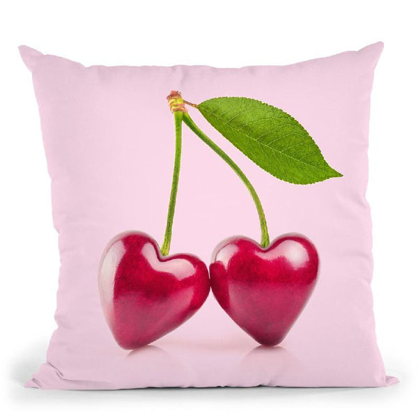 Cherry Love Throw Pillow By Paul Fuentes