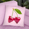 Cherry Love Throw Pillow By Paul Fuentes