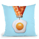 Egg Medal Throw Pillow By Paul Fuentes