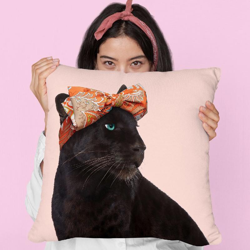Fashion Panther Throw Pillow By Paul Fuentes