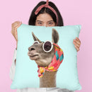 Fashion Llama Throw Pillow By Paul Fuentes