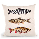 Fish Prints Throw Pillow By Paul Fuentes