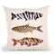 Fish Prints Throw Pillow By Paul Fuentes