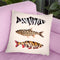 Fish Prints Throw Pillow By Paul Fuentes