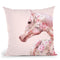 Floral Horse Throw Pillow By Paul Fuentes