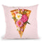 Floral Pizza Throw Pillow By Paul Fuentes