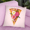 Floral Pizza Throw Pillow By Paul Fuentes