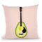 Avocado Guitar Throw Pillow By Paul Fuentes