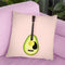 Avocado Guitar Throw Pillow By Paul Fuentes