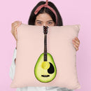 Avocado Guitar Throw Pillow By Paul Fuentes