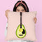 Avocado Guitar Throw Pillow By Paul Fuentes