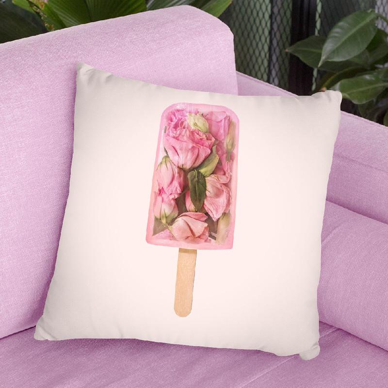 Floral Popsicle Throw Pillow By Paul Fuentes