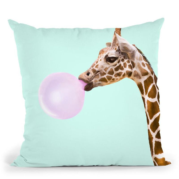 Giraffe Throw Pillow By Paul Fuentes