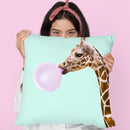 Giraffe Throw Pillow By Paul Fuentes