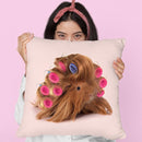 Hairy Guinea Pig Throw Pillow By Paul Fuentes