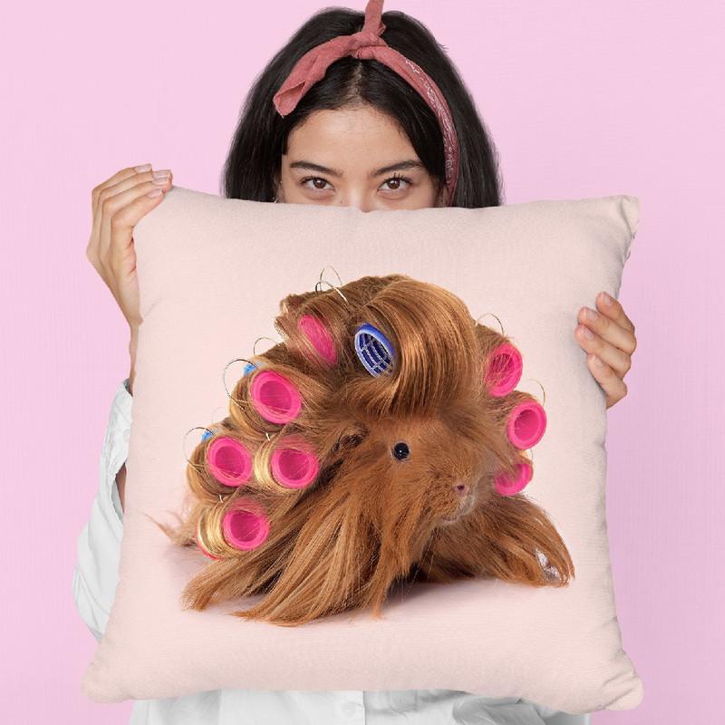 Hairy Guinea Pig Throw Pillow By Paul Fuentes