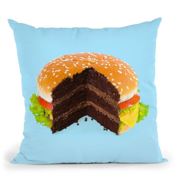 Hamburger Cake Throw Pillow By Paul Fuentes